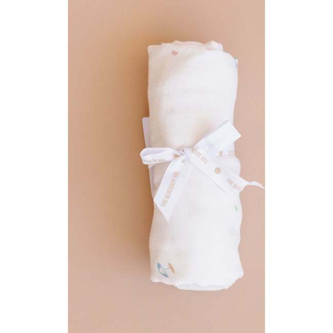 Beach Baby Swaddle and Teether Set, Beach Ball - Mixed Gift Set - 4
