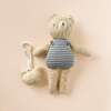 Baby Swaddle Plush Toy Set, Blue Stripe Henry Beekeeper Bear - Mixed Gift Set - 2