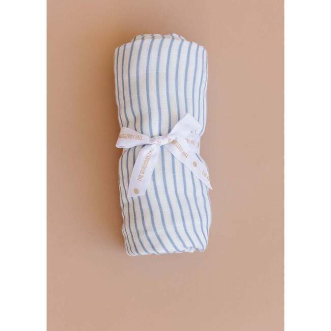 Baby Swaddle Plush Toy Set, Blue Stripe Henry Beekeeper Bear - Mixed Gift Set - 4