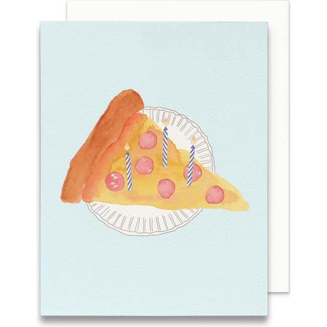 Pizza Slice Birthday Greeting Card