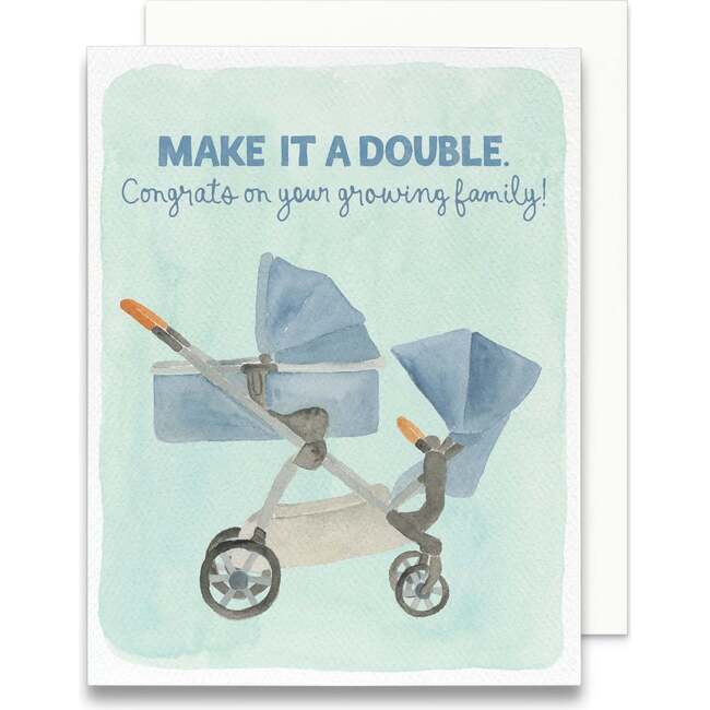 Make It a Double Baby Greeting Card