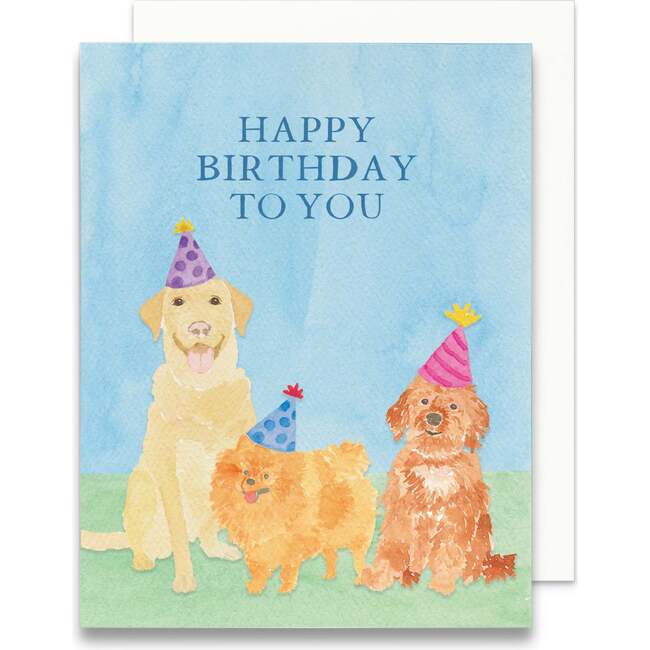 Cute Dogs Birthday Greeting Card