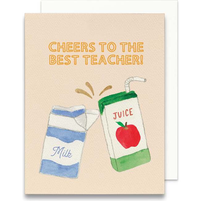 Cheers to the Best Teacher Greeting Card