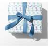 Blue Anchors Coastal Gift Wrap - Party - 4