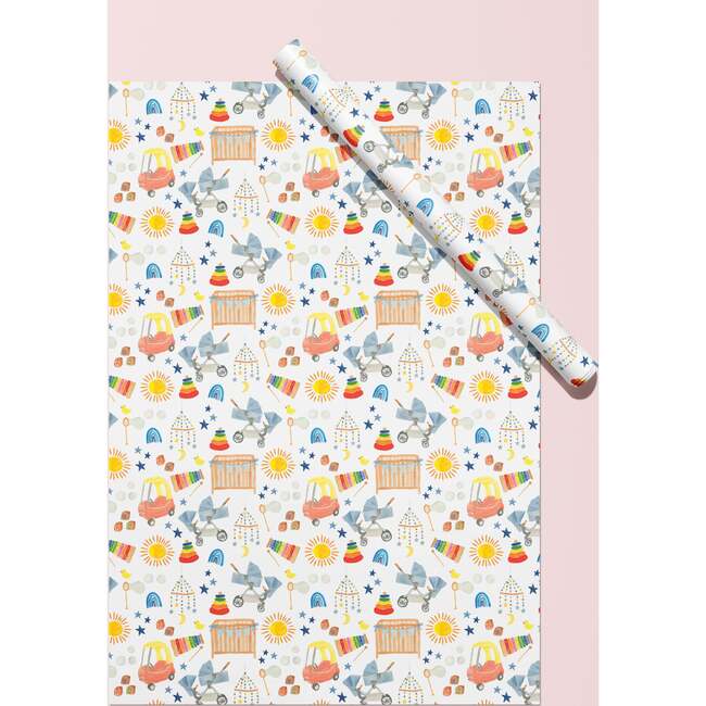 Baby Shower Icons Gift Wrap - Party - 4