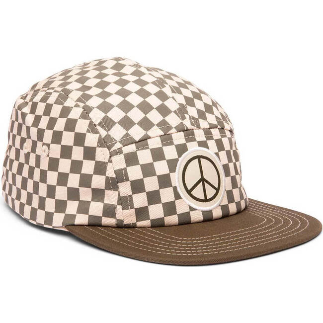 Peace Checkered Kids Hat