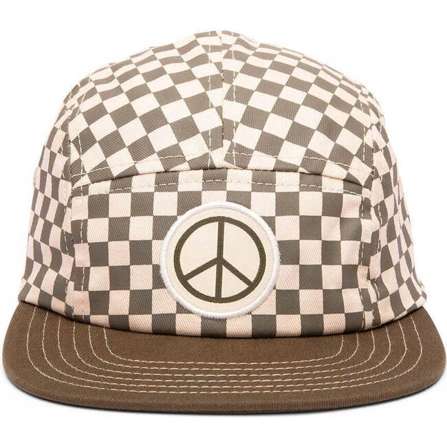 Peace Checkered Kids Hat - Hats - 2