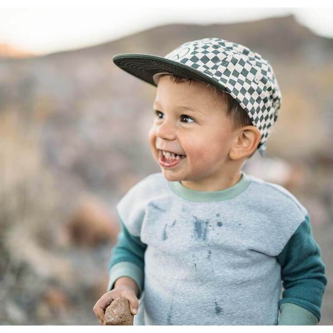Peace Checkered Kids Hat - Hats - 5