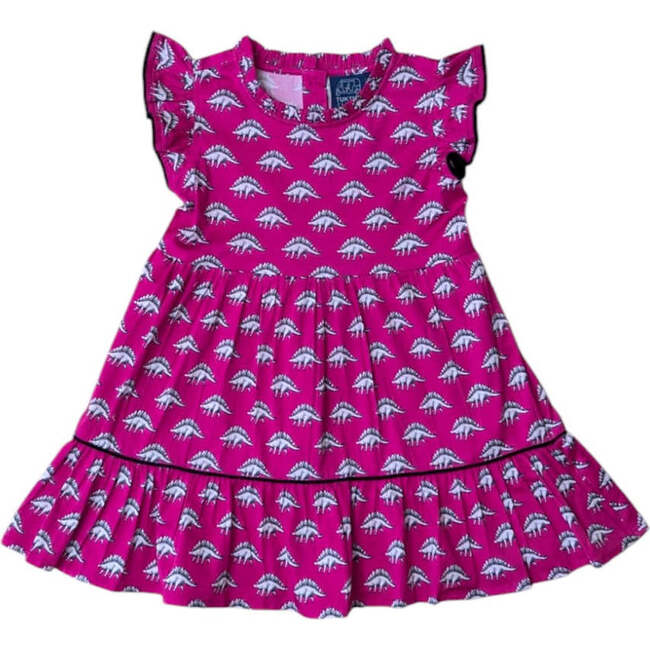 Dinos in Pink Ruffle Dress
