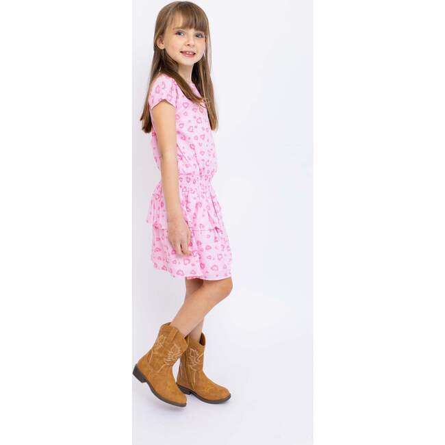 Leopard Hearts Tween Smock Waist Dress - Dresses - 3