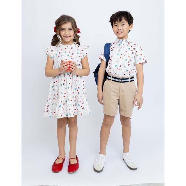 Back to School Ruffle Dress - Dresses - 4