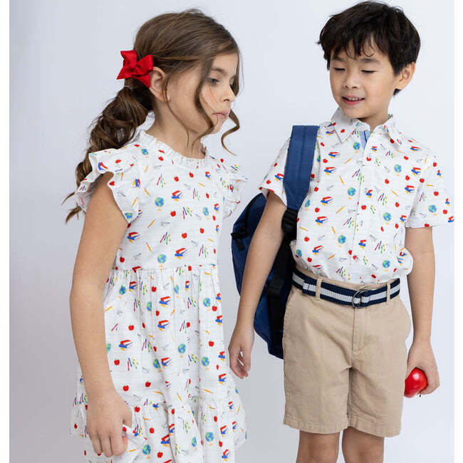 Back to School Short Sleeve Shirt - Button Downs - 4