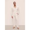William Printed TENCEL Modal Long PJ Set, HERITAGE STRIPE LT HEATHER GREY/PEPPERCORN - Pajamas - 1 - thumbnail