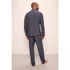 William Printed TENCEL Modal Long PJ Set, DUO STRIPES TRUE NAVY/IVORY - Pajamas - 3