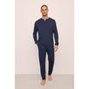 Henry TENCEL Modal Long PJ Set, TRUE NAVY - Pajamas - 1 - thumbnail