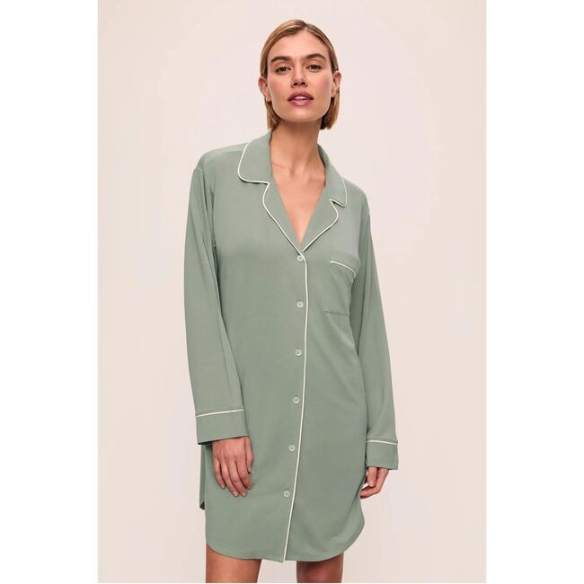 Gisele TENCEL Modal Sleepshirt, EUCALYPTUS/IVORY