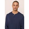 Henry TENCEL Modal Long PJ Set, TRUE NAVY - Pajamas - 3