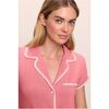 Frida TENCEL Modal Shortie Short PJ Set, SUNKISSED CORAL/IVORY - Pajamas - 2