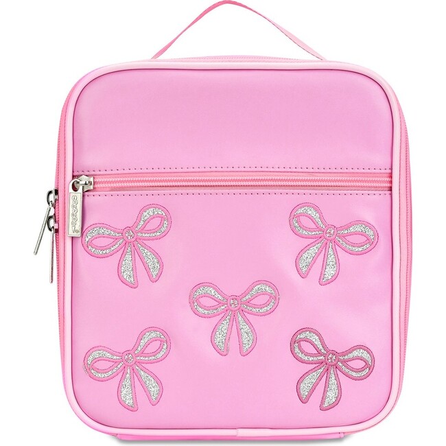 Pink Glitter Bows Lunch Tote