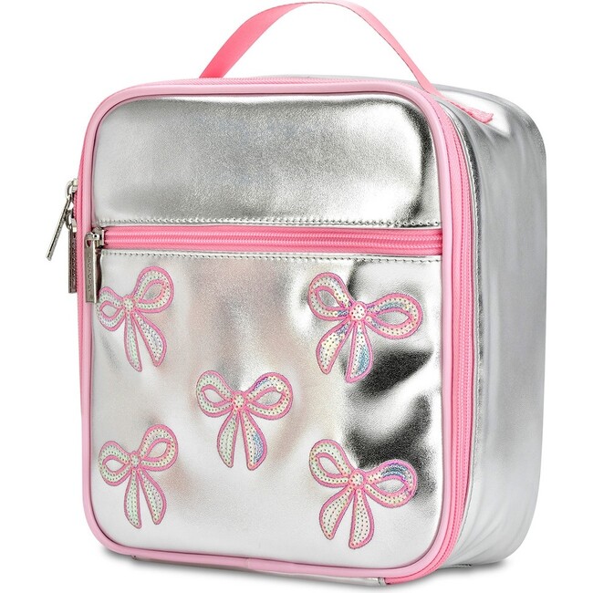 Silver Sequin Bows Lunch Tote - Lunchbags - 3