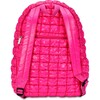 Hot Pink Shiny Puffer Backpack - Backpacks - 3