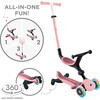 Go Up Active Lights 360, Pastel Pink - Scooters - 7