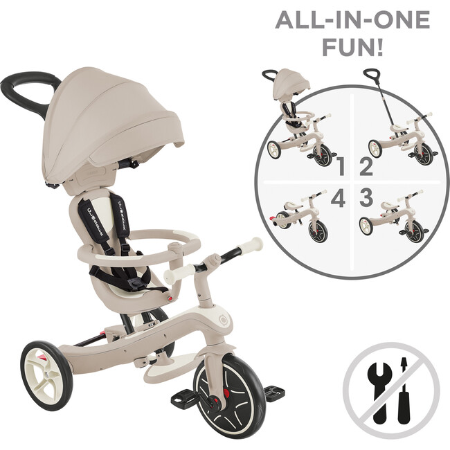 Explorer Trike 4in1 ECO, Coconut - Tricycles - 2