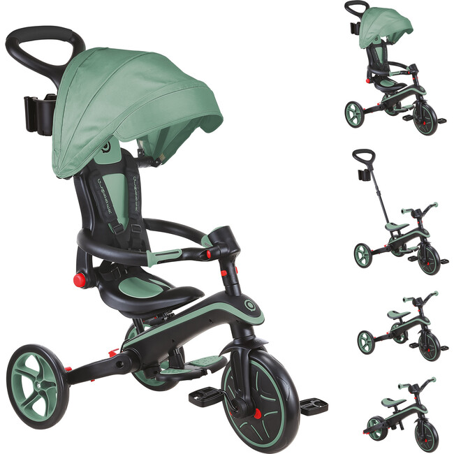 Explorer Foldable Trike 4in1, Olive