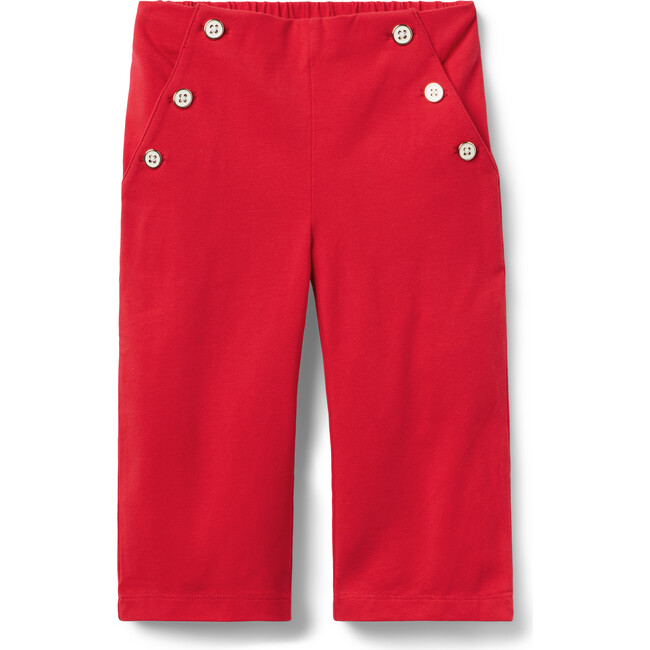 Wide Leg Button Pant