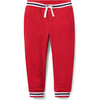 The Stripe French Terry Jogger, Red - Pants - 1 - thumbnail
