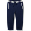 The Stripe French Terry Jogger, Navy - Pants - 1 - thumbnail