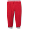 The Stripe French Terry Jogger, Red - Pants - 2