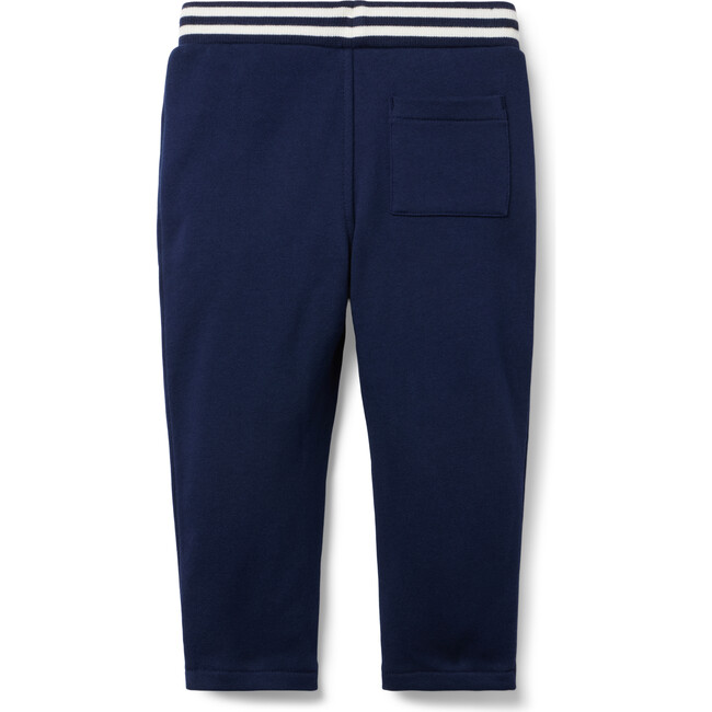 The Stripe French Terry Jogger, Navy - Pants - 2