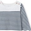 Striped Bell Sleeve Top - T-Shirts - 2