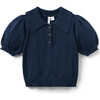 Pointelle Sweater Polo - Sweaters - 1 - thumbnail