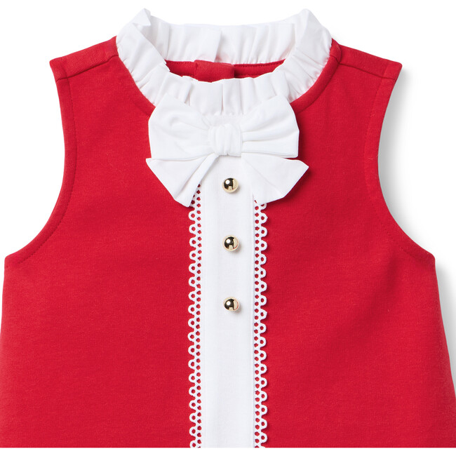 Lace Trim Ponte Dress - Dresses - 2