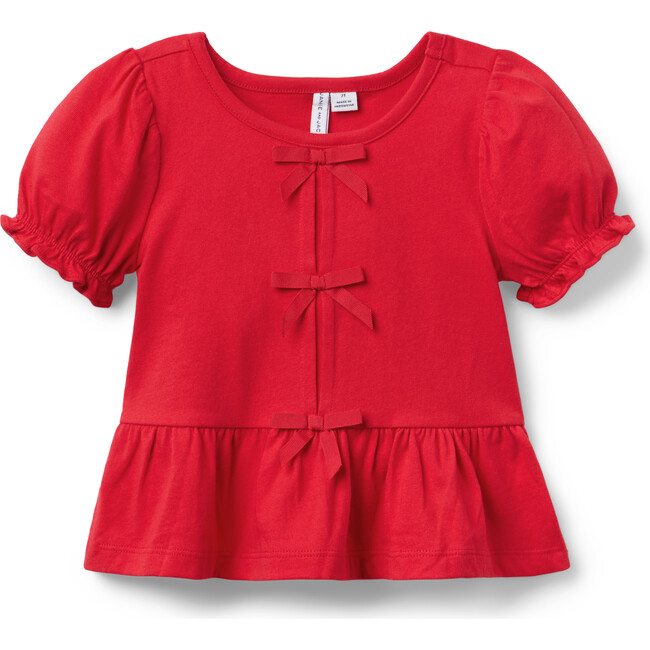 Bow Peplum Top
