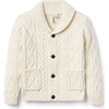 Cable Knit Shawl Collar Cardigan - Sweaters - 1 - thumbnail