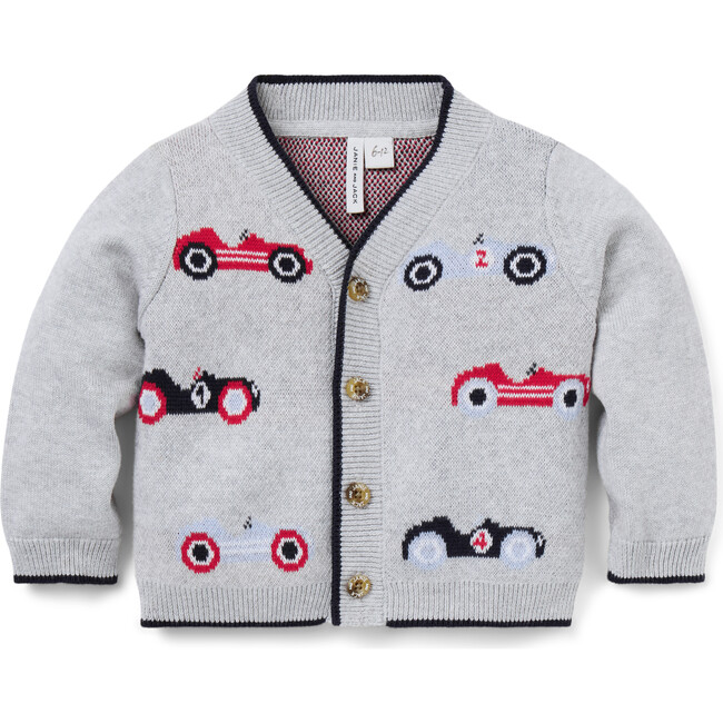 Baby Race Car Cardigan