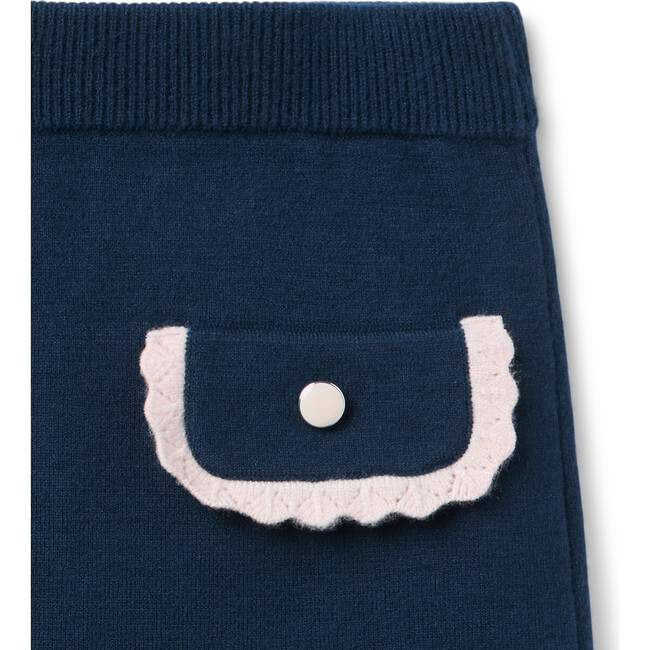 Crochet Trim Sweater Skirt - Skirts - 2