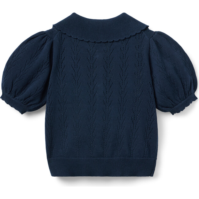 Pointelle Sweater Polo - Sweaters - 3