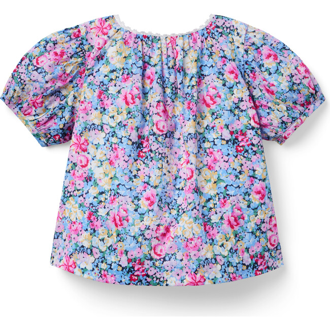 Floral Puff Sleeve Top - Blouses - 3