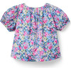 Floral Puff Sleeve Top - Blouses - 3