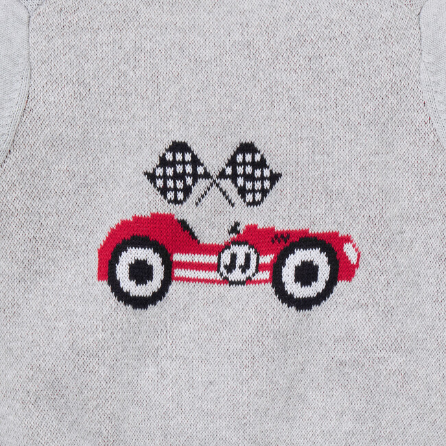 Baby Race Car Cardigan - Sweaters - 2