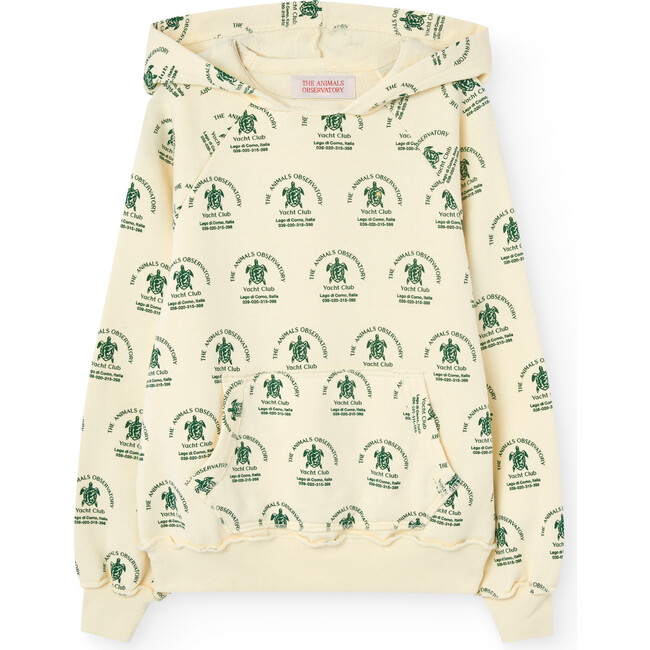 Beaver Kid Hoodie White Flowers
