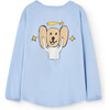 Anteater Kid Long Sleeve T-Shirt Soft Blue - T-Shirts - 2