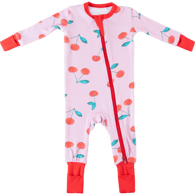 Baby Bamboo Pajamas W/ DreamCuffs®, Cherry