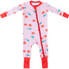 Baby Bamboo Pajamas W/ DreamCuffs®, Cherry - Footie Pajamas - 1 - thumbnail