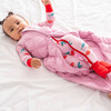 Baby Bamboo Pajamas W/ DreamCuffs®, Cherry - Footie Pajamas - 5