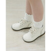Junie Lace Up Boot, Bone - Boots - 3